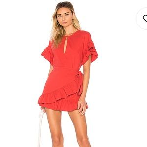 Tularosa red wrap dress!!